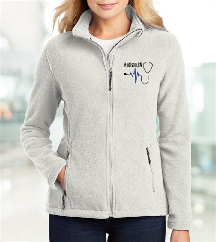 How do you embroider a fleece jacket