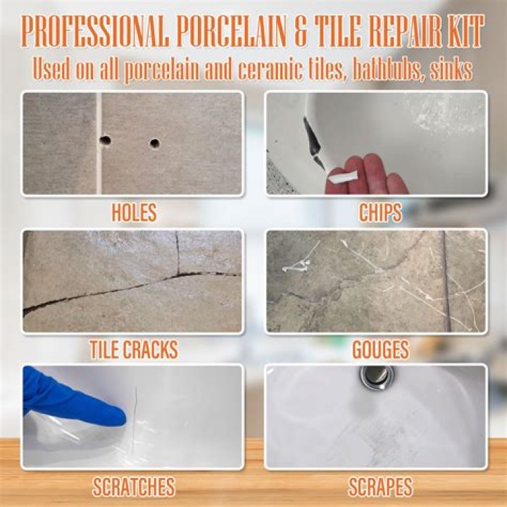 How do you fix a broken ceramic tile