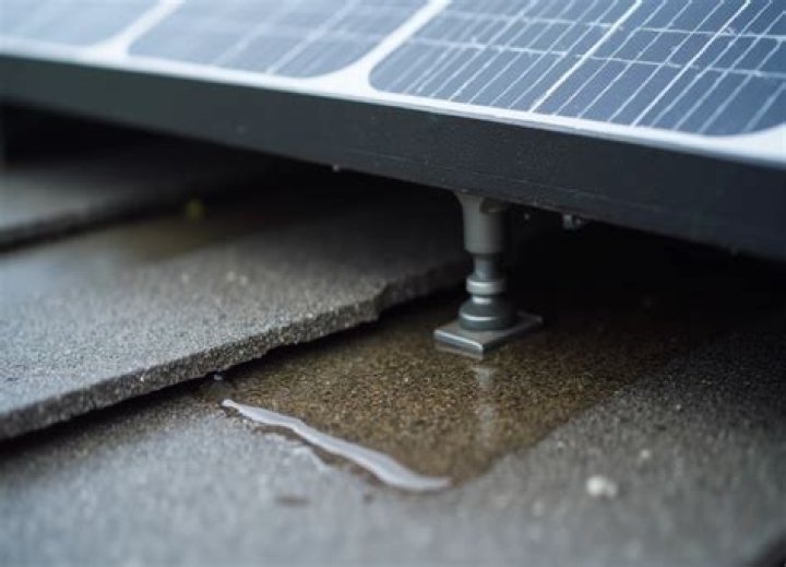 How do you fix a leaking solar panel