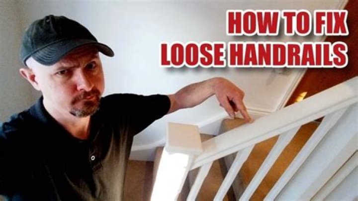How do you fix a loose stair railing