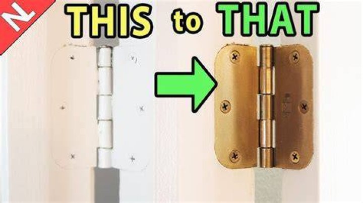 How do you get paint off door hinges