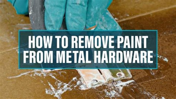 How do you get paint off power tools