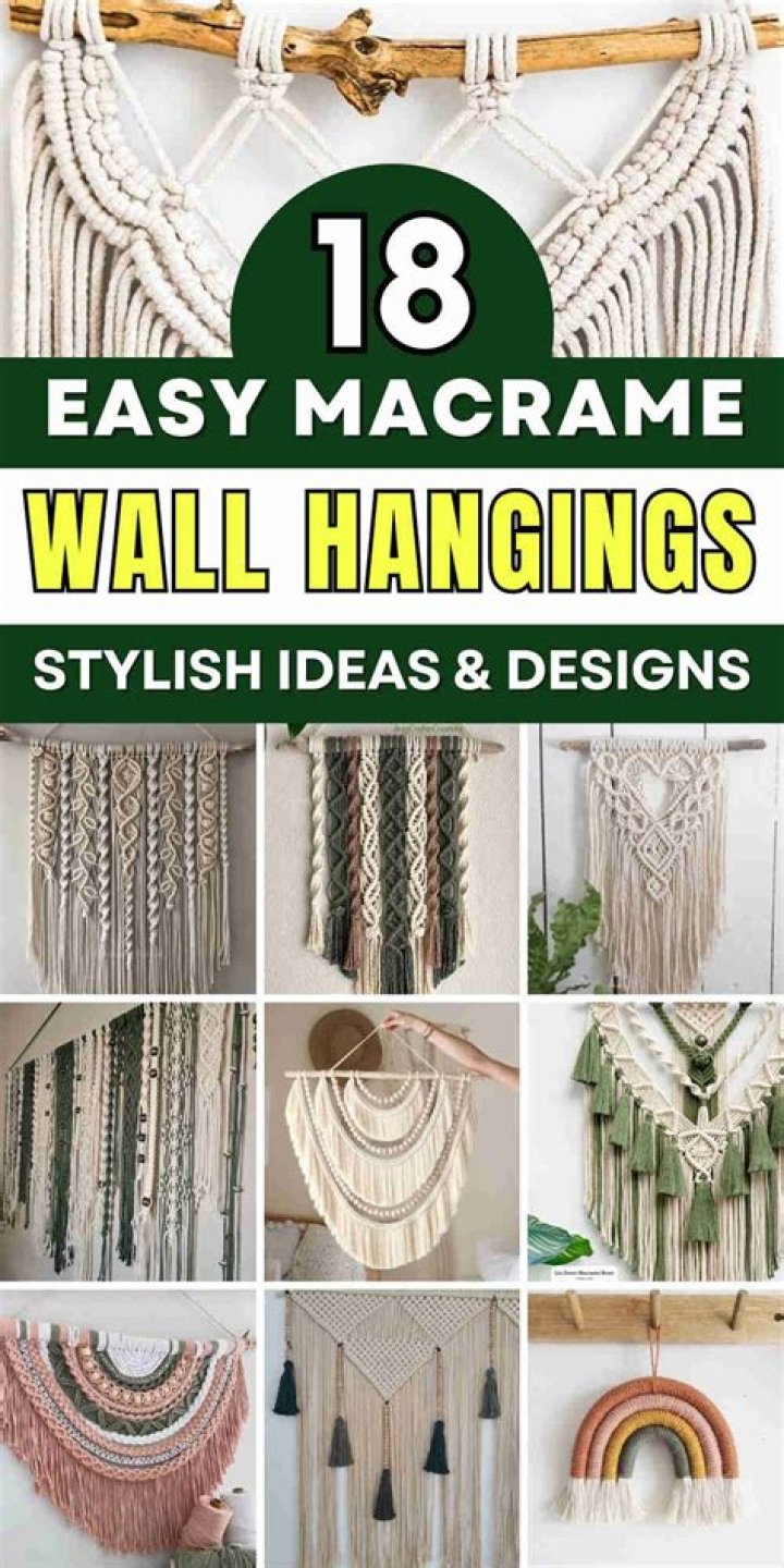 How do you hang a small macrame wall
