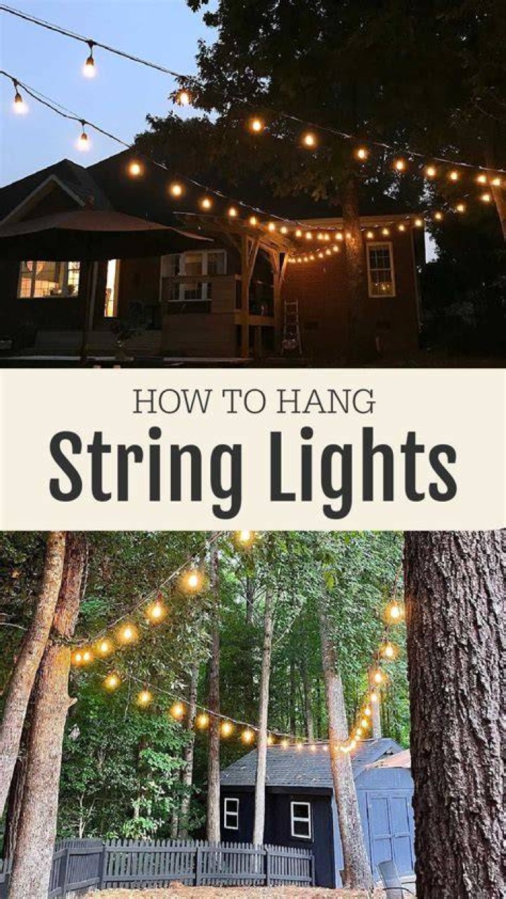 How do you hang Edison string lights