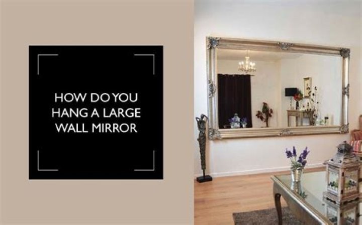 How do you hide a mirror on the wall