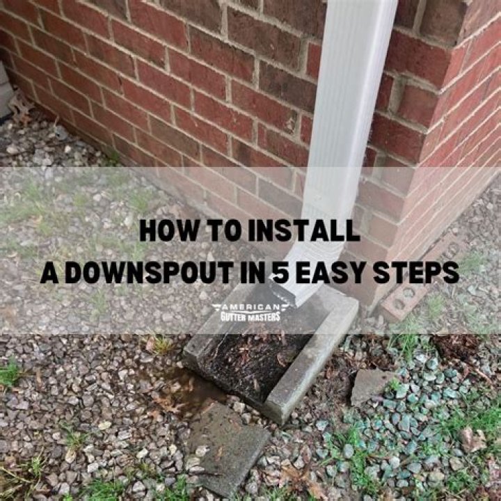 How do you install a downspout hinge