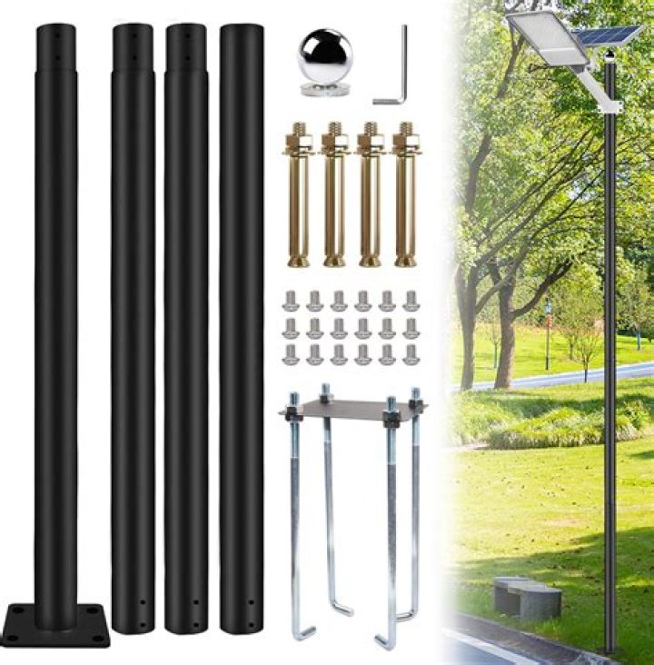 How do you install a light pole base