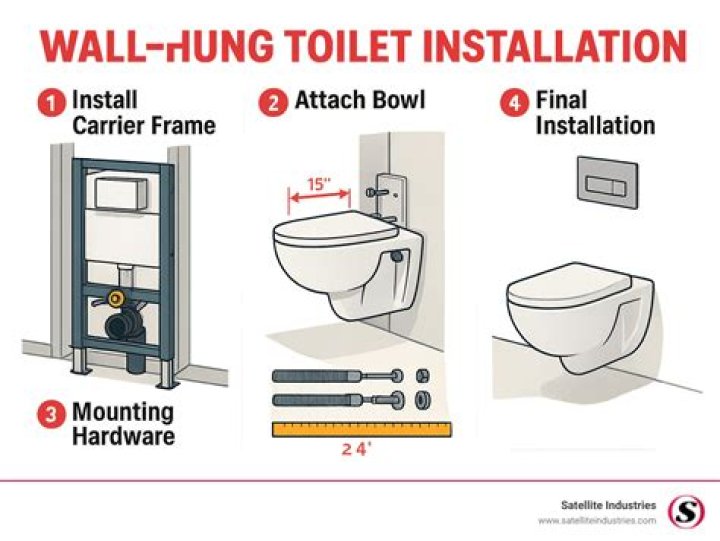 How do you install a wall mounted WC