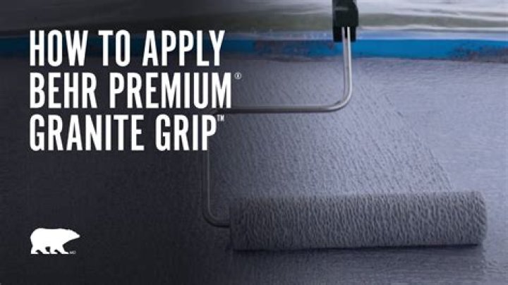 How do you install Behr granite grip