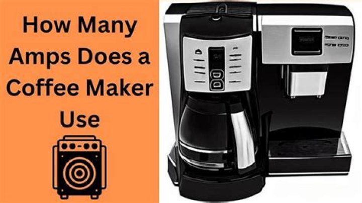 How many volts does a coffee maker use