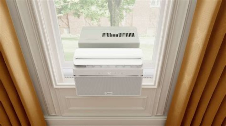 How much should a window air conditioner be tilted
