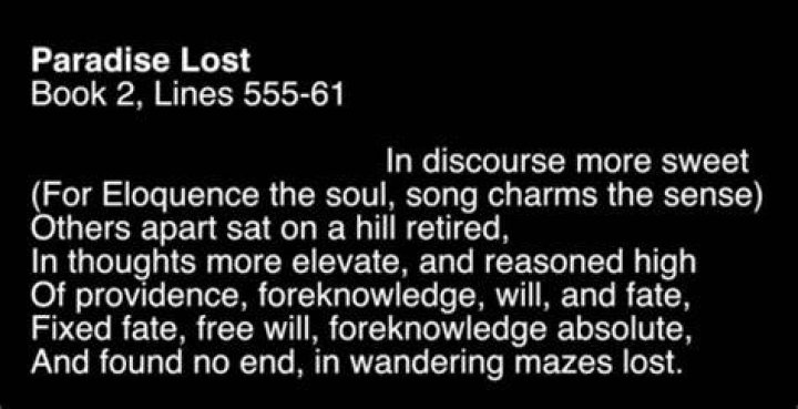 What is the central theme of Paradise Lost quizlet